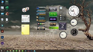 How To Install & Enable Windows 10 Gadgets | Show Windows 10 Desktop Gadgets