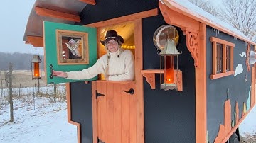 STUNNING Gypsy wagon tiny home! START TO FINISH