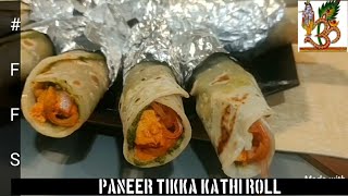 Paneer Tikka Kathi Roll | Veg Frankie | Veg Kathi Roll Recipe