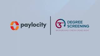 3rd Degree Screening + Paylocity Demo Video