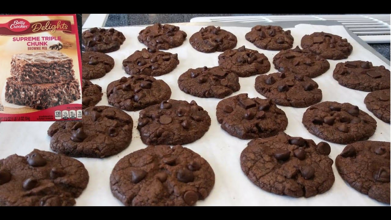 Betty Crocker Brownies | How to make Brownie Mix Cookies Crocker -