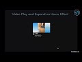 Video play and resize on hover effect using Html5, Css3 and JavaScript.#html5 #css3 #js #shorts
