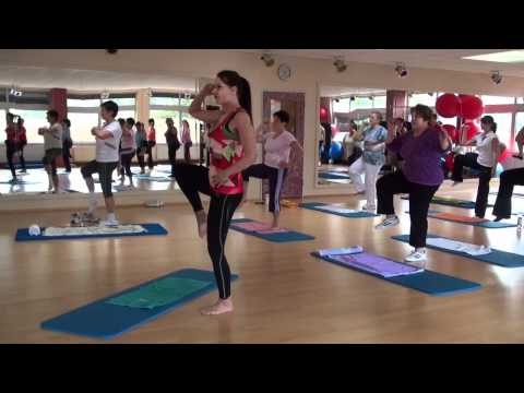 Clip 1 Reha und Gesundheits Sport Pilates mit Karin im Ergo Fitness Pirmasens Germany