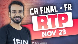 Full RTP. | Financial Reporting | CA Final FR - Nov -23 Examinations | Amendments Guide
