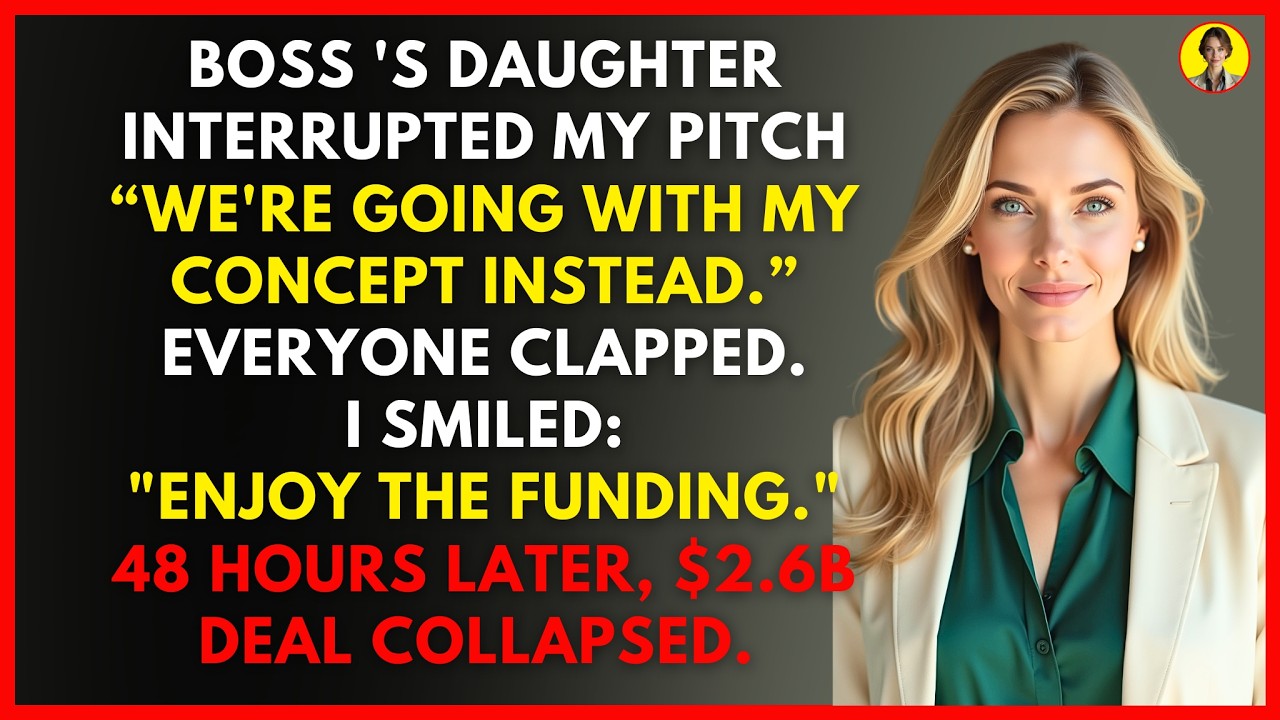 The Boss 's Daughter Interrupted My Pitch In Front of Investors: