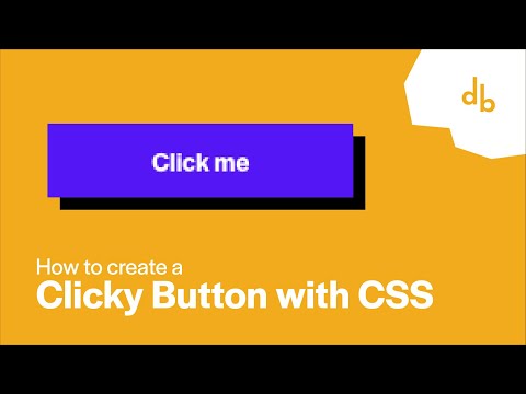 CLICKY BUTTON in 2 minutes - CSS Tutorial
