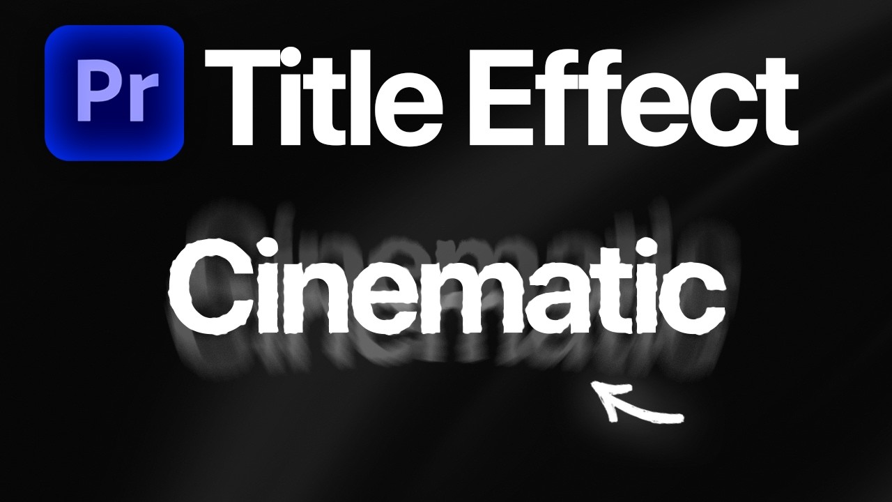 How To Make a CINEMATIC Text Effect in Premiere Pro - YouTube