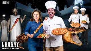 GRANNY VS FARAH KHAN SHORT FILM : ग्रैनी | HORROR GAME GRANNY : CHAPTER 2 - SLENDRINA || MOHAK MEET