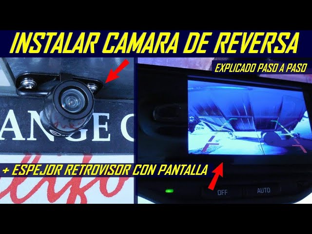 Cámara De Respaldo Con Kit De Monitor, Cámara De Reversa Resistente Al Agua  IP66 Con Visión Nocturna IR + Sistema De Estacionamiento De Vehículos De M