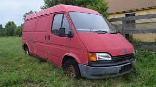 Starting 1994 Ford Transit 25D After 12 Years Test Drive