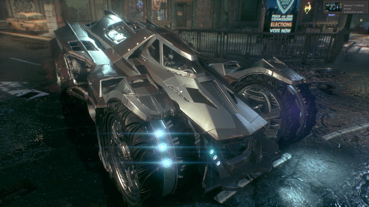 Batman Arkham Knight Batmobile Gameplay Max Settings YouTube