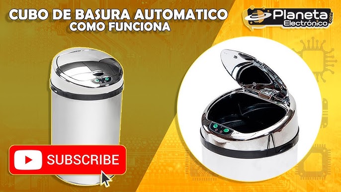 Cubo de basura inteligente, cubo de basura Cubo de basura automático Cubo  de basura sin contacto Cubos de basura Papelera para oficina Cocina Baño ,  18L verde Macarena Bote de basura inteligente