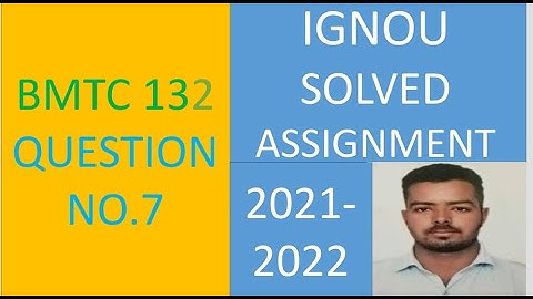 BMTC 132 (MATHEMATICS)  DIFFERENTIAL EQUATION  - IGNOU SOLVED ASSIGNMENT 2021-2022