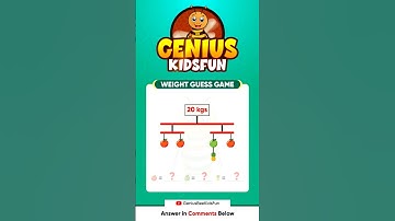 Weight Guess Challenge: Can You Guess Correctly? 😲 #01| Genius Bee KidsFun | #challengeaccepted✔️