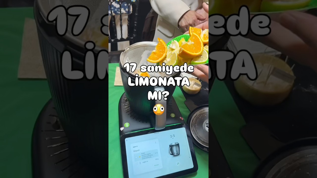 17 saniyede ev yapımı limonata #tm7 #thermomix #keşfet #shots #kendinyap #diy #emahobievi