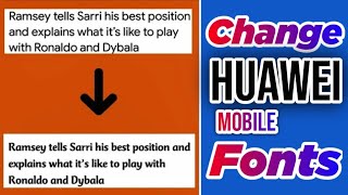 How to change Font style on Huawei Mobile Phones | Huawei Change Fonts| HFonts screenshot 5