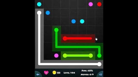 flow game facebook - basic pack level 104 Connect the dots