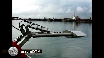 Test of high-speed multibeam sonar pole-mount system