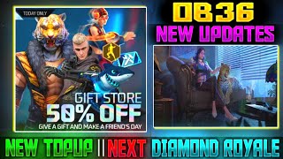 OB36 NEW UPDATES || OB 36 NEW CHARACTER PET AND NEW MODE || NEXT DIAMOND ROYALE AND TOPUP EVENT