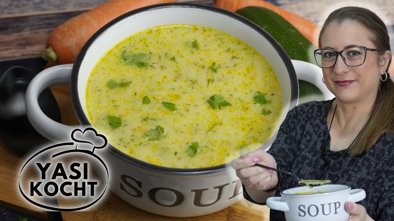 Sütlü Kabak Corbasi | Zucchini Creme Suppe ohne Sahne | Türkisch kochen ...