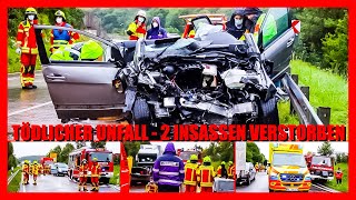 🛑 [Tödlicher Unfall] Frontal-Crash PKW contra LKW 🛑 B10 Amstetten 🚓🚑🚒 2 Insassen tödlich verletzt