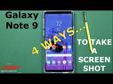 How To Take A Screenshot Galaxy Note 9 Youtube