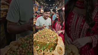 दुनिया का सबसे बड़ा गोल गप्पा #panipuri #golgappa #fastfood #ai #reels #india #fun #food #cartoon