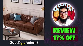 Freddie 95 Leather Sofa Review Real Customer Never Lie Wayfair