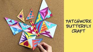 Patchwork Butterfly Craft for Kids 🦋 | Easy Printable Paper Activity