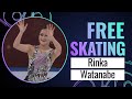 Rinka WATANABE (JPN) | Women Free Skating | Cup of China 2023 | #GPFigure