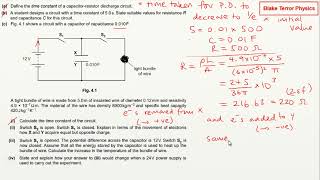 Practice Questions (A-level Physics) - Capacitors 1
