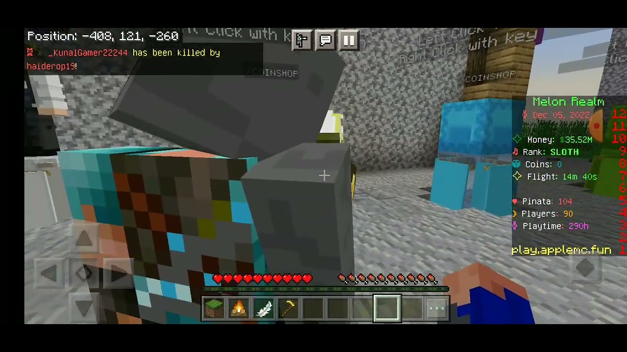 New crates In melon realm [ apple mc server] YouTube