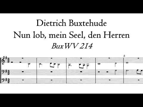 Buxtehude - Nun lob, mein Seel, den Herren, BuxWV 214 - Schnitger organ, Norden, Hauptwerk
