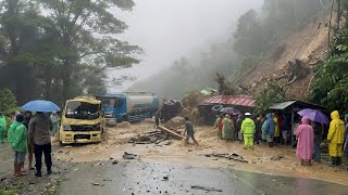 Sitinjau Lauik Barduka‼️Laka Beruntun Truk CPO Rem Blong Masuk Jurang, Longsor Sebabkan Lumpuh Total