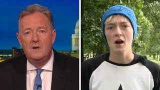 'You Behave Like An Idiot!' Piers Morgan SCOLDS FoulMouthed EcoProtester