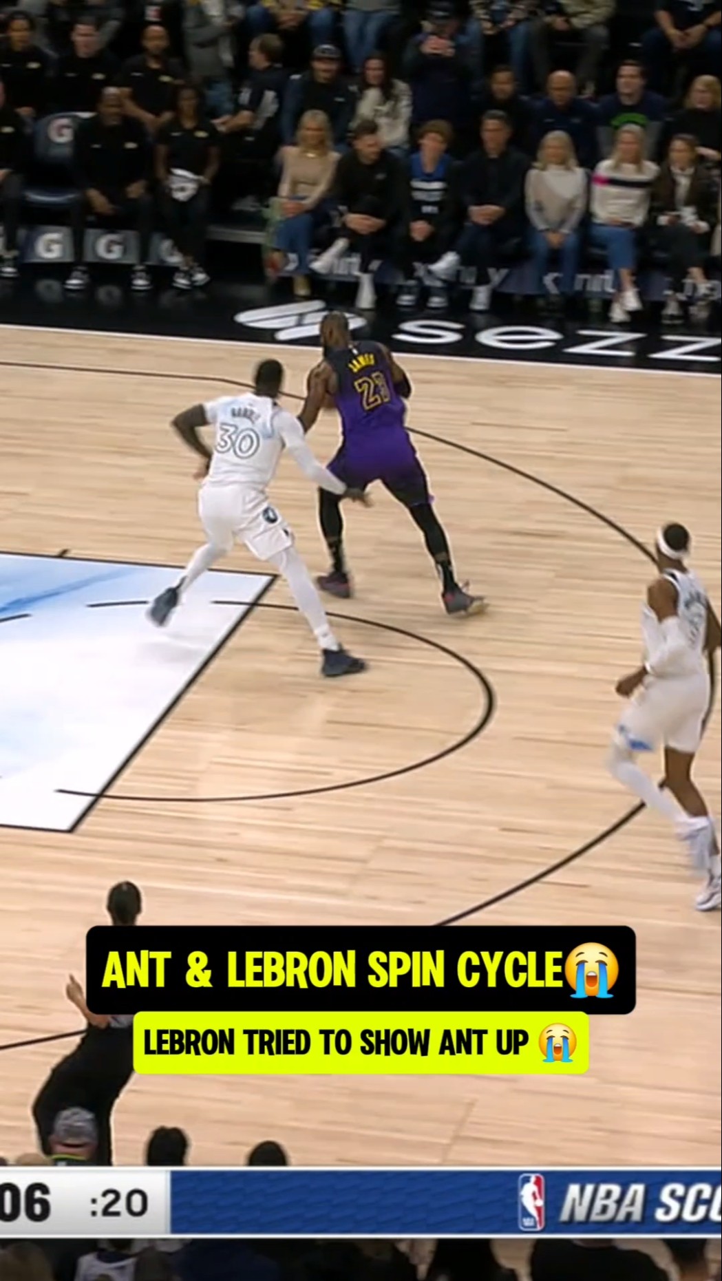 LeBron \u0026 Ant trying to put on a show?