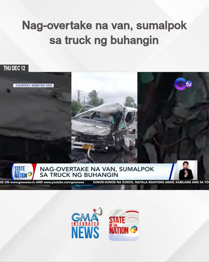 Nag-overtake na van, sumalpok sa truck ng buhangin | SONA