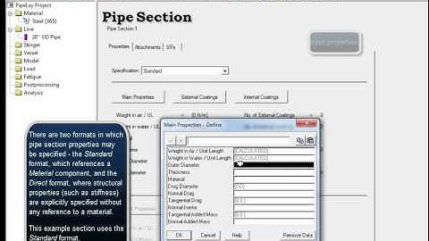 MCS PipeLay - Walkthrough of Example Application Part 1
