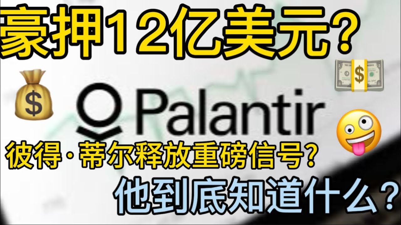Peter Thiel豪押12亿美元Palantir，他到底知道什么？