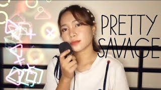 Video thumbnail of "Pretty Savage, Blackpink | English Acoustic version cover"