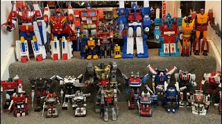 Transformers Autobot masterpiece comparison with generation one bots G1 vintage complete collection