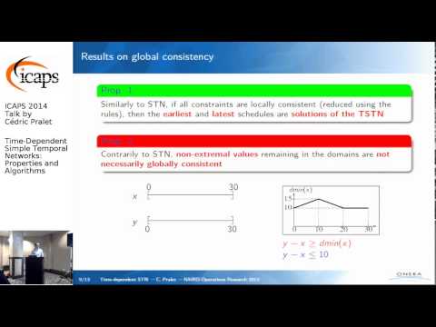 ICAPS 2014: Cédric Pralet on &quot;Time-Dependent Simple Temporal Networks: Properties and Algorithms&quot;