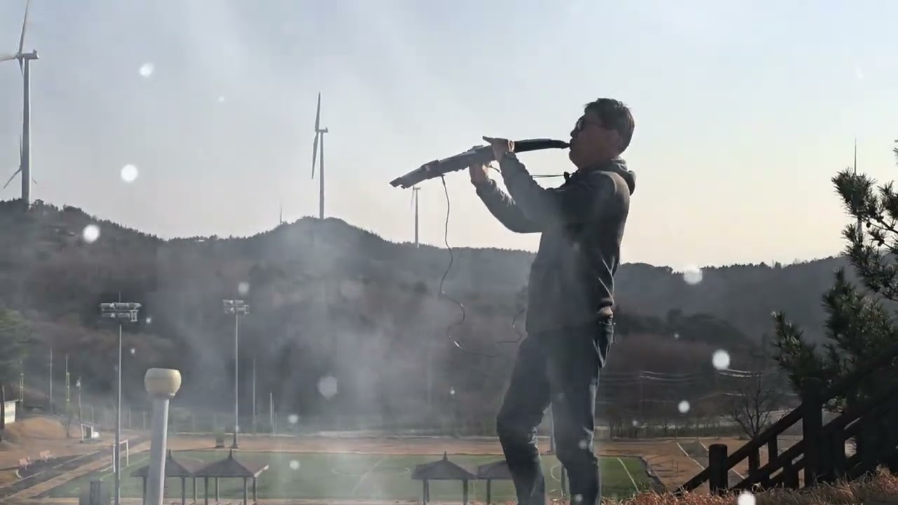 한국의  EL condor pass  해맞이공원(풍력발전소)에서~   "전문 카메라맨의 실력~^