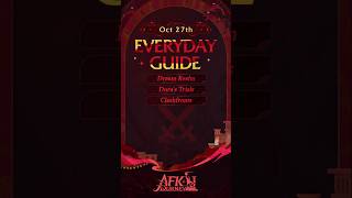 27th October Guide for #afkjourney | #dreamrealm #duratrials #clashfronts