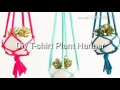 DIY T-shirt plant hanger/ how to hang plants
