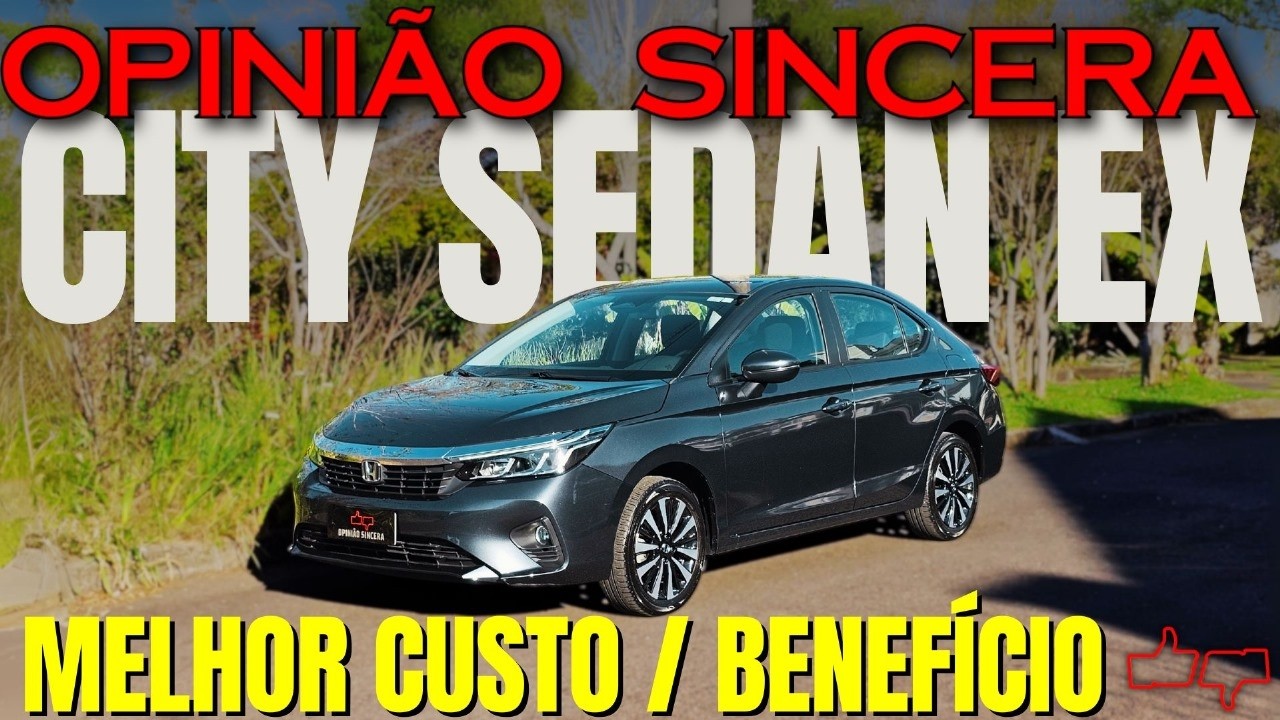Honda City EX 2026: Carro super COMPLETO, seguro e ECONÔMICO. Vale a Pena? Preço, consumo, TESTE