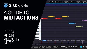 A guide to MIDI ACTIONS Studio One 6 - walkthrough tutorial - part one