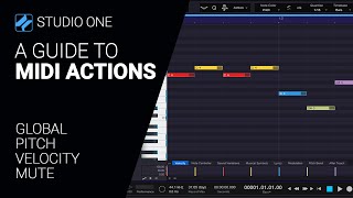 A guide to MIDI ACTIONS Studio One 6 - walkthrough tutorial - part one