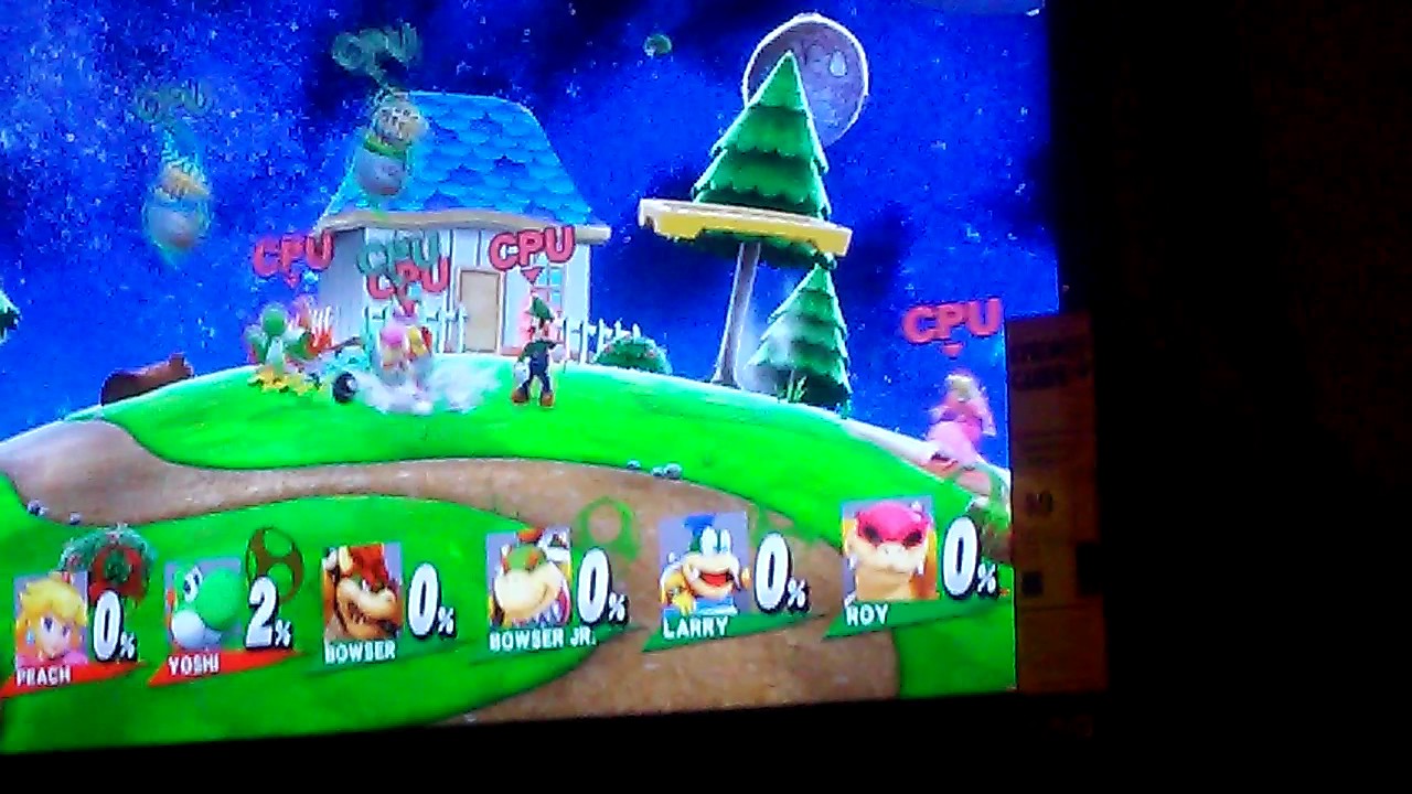 Super smash bros wii U: Mario team vs Bowser team - YouTube