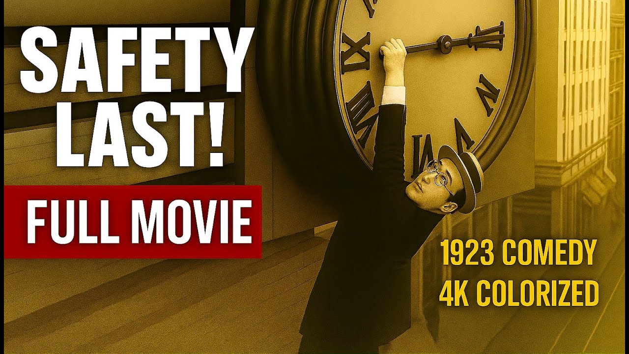Safety Last! (1923) – FULL MOVIE | Harold Lloyd in 4K Colorized Silent Comedy